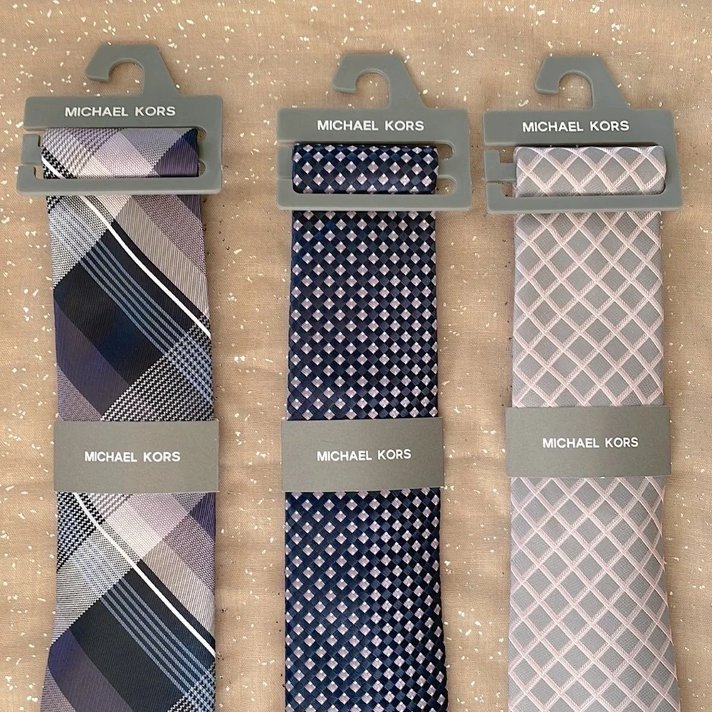 Brand New Set of 3 Michael Kors Men’s Ties Business Office
